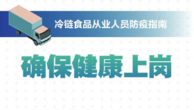 【海報】冷鏈?zhǔn)称窂臉I(yè)人員如何防疫？