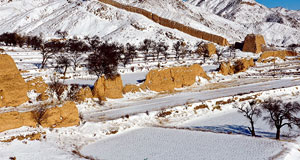 航拍天鎮(zhèn)縣第一場雪