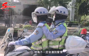 臨猗交警花式喊話 督促市民做好防護