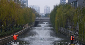 浙江湖州：扮靚美麗河道迎新年