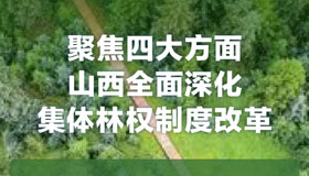 【圖解】山西全面深化集體林權制度改革