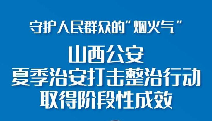 【圖解】山西公安夏季治安打擊整治行動(dòng)取得成效